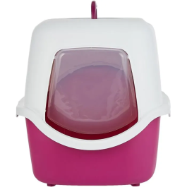 Trixie Caja de arena Vico Tapa 40 x 40 x 56 cm Baya y blanco