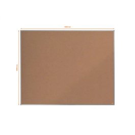 Tablero Corcho Nobo Essence Marco Aluminio 150X120 Cm