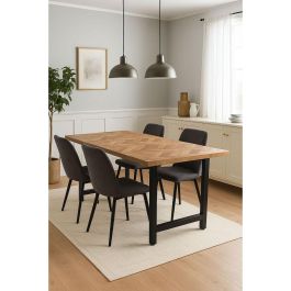 Mesa de Comedor Home ESPRIT Metal Madera de acacia 180 x 90 x 76 cm Precio: 401.95000043. SKU: B14KHV5X79