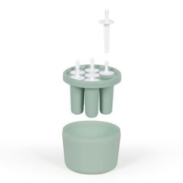 Livoo DOM461 Heladera 1 L con Depósito Acumulador de Frío, Cuchilla Mezcladora, Tapa Transparente y Molde para 7 Helados con Palitos