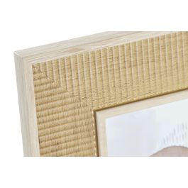 DKD Home Decor Marco para Fotos 10x15 cm Estilo Scandi, Fabricado en MDF Color Natural. Medidas del Marco: 19x24x1.5 cm