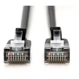 Digitus CAT 6A F/FTP Slim 0,30m negro Cable de red delgado