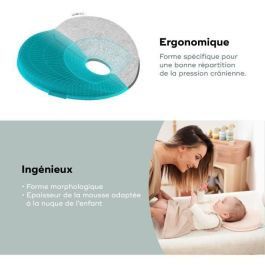 Babymoov Lovenest Soporte Ergonómico para Cabeza Plana de Bebé, Previene Plagiocefalia, Algodón Suave Transpirable Desde Nacimiento, Rosa