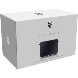 WMF 0414210071 Tostadora Stelio de Acero Inoxidable, 2 Rebanadas, 1050W, con Función Descongelar y Recalentar