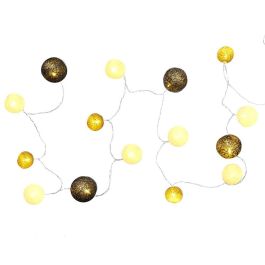 Home Deco Factory Guirnalda de Luz 15 LED USB Gris 2700K Longitud 150cm