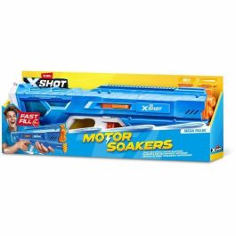 Zuru ZUR4894680036048 Pistola de agua motorizada X-SHOT Mega Pulse, llenado rápido, batería recargable, alcance 9m, depósito 1.1L
