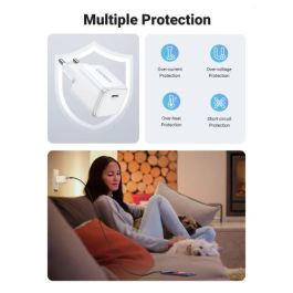 UGREEN 15326 Cargador USB C Nexode Mini 30W PD GaN Tech Blanco Carga Rápida