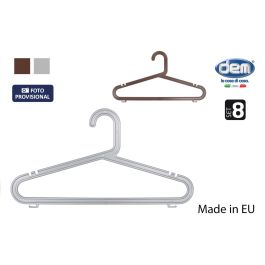 Set de 8 perchas de plástico gris/marrón Meng - Inde (12 Cajas) Precio: 25.4999998. SKU: B1CTJG7BZN