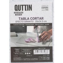 Tabla de cortar plástico granito 35x24.5 cm Quttin (18 Unidades) Tabla de cortar plástico granito 35x24.5 cm Quttin (18 Unidades)