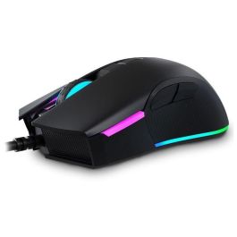 Newskill Eos - Ratón Gaming 16000 DPI RGB Negro, Ambidiestro, 7 Botones, Cable USB 1.8m, para PC/Mac