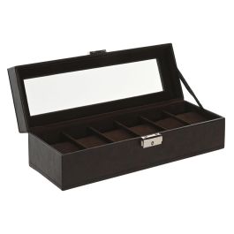 Caja-Joyero Home ESPRIT Beige Marrón oscuro Poliuretano Cristal Madera MDF 30 x 10 x 8 cm Precio: 21.49999995. SKU: B1F25ZG9GH