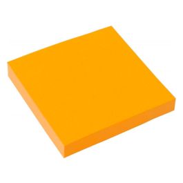 Bloc De Notas Adhesivas Quita Y Pon Q-Connect 76x76 mm Naranja Neon 80 Hojas 6 unidades