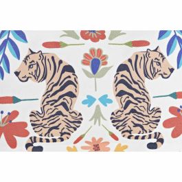 Neceser DKD Home Decor Beige Blanco Multicolor Moderno (33 x 8 x 21 cm) (2 Unidades)