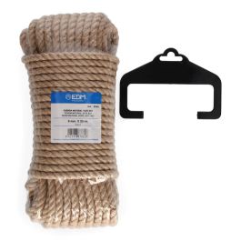 Edm Cuerda de Yute Natural 3 Cabos, Calibre 8 mm x 20 m