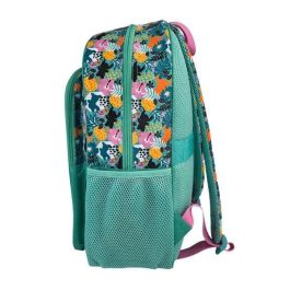 Toybags Mochila Primaria Stitch Tropical, Doble Compartimento, 44x30x20 cm, Adaptable a Carro, Gran Capacidad