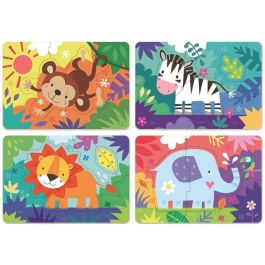 Puzzles progresivos 5-6-7-8 piezas animales de la selva my first puzzles Puzzles progresivos 5-6-7-8 piezas animales de la selva my first puzzles