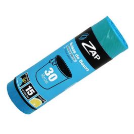 ZAP Bolsas Basura Azul Olor Limón 30L Rollo 15 Unidades Ref. 320186 Precio: 7.49999987. SKU: B15ZQ56DQ5
