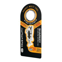 True Multiherramienta Sharkey 12 en 1: Destornilladores, Abrebotellas, Abrelatas, Lima, Tijera, Sierra y Más