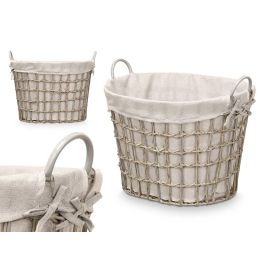 Cesto Ovalado Asas Bajo Gris Kipit 51X41CM (6 Unidades) Precio: 85.49999997. SKU: B14WSDA35E