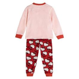 Cerdá Pijama largo de velour con aplicaciones Hello Kitty para niña 8 años