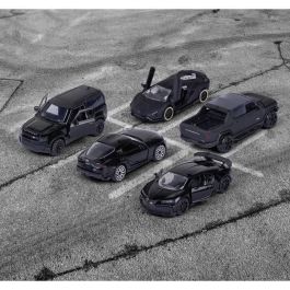 Smoby Coches Black Edition Giftpack, Pack con 5 Vehículos, Modelos Surtidos