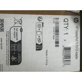 HP FH973AA Adaptador Conversor de Video DisplayPort con Conector de Cierre a DVI-D Single Link para Conectar PC a Monitor DVI-D