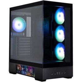 Zalman P40 DS Midi Tower PC Negro con Ventana 9.1" LCD y USB 3.2 Gen1/Gen2