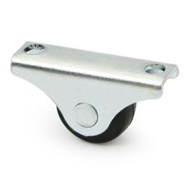 Q&Q Rueda Fija Orion Aro Goma Negro Ø20 H22 Soporte Acero Zincado Precio: 0.49999983. SKU: B1G4REN62D