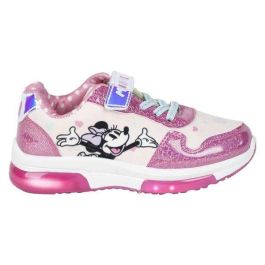 Cerdá t025 Zapatillas Deportivas infantiles con luces de Minnie Mouse, suela de PVC, color rosa, Talla 25