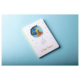 El Principito Cuaderno A5 Le Petit Prince 120 Páginas Hojas Lisas Blanco Portada Relieve