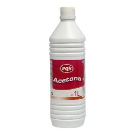 PQS Acetona botella 1 litro - Disolvente de pinturas, esmaltes y quitaesmalte de uñas