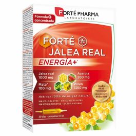 Forté Pharma Jalea Real Energía+ con Polen, Mate y Acerola para Vitalidad, Sin Azúcar, 20 Ampollas Precio: 20.6900001. SKU: B1EDN68JYX