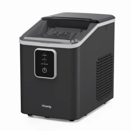 Hkoenig KUB12 Máquina de Hielo, Hasta 12 kg Cubitos al Día, 6-13 Min Producción, 120 W, Negro