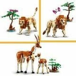 LEGO 31150 Creator 3en1 Safari Animales Salvajes, Juguete con Figuras de Animales, Jirafa, Gacelas y León