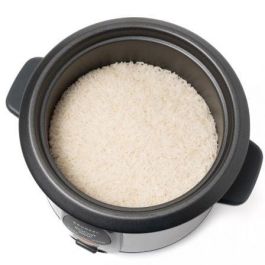 Grunkel RC-06L Arrocera 0.6L 300W con función mantener calor, recubrimiento antiadherente, carcasa de acero inoxidable y tapa de cristal