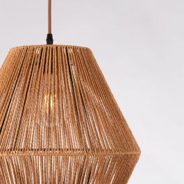 Lámpara Colgante Cuerda Natural "Buenavista" para Salón, Comedor, Restaurante, compatible bombilla E27 (no incluida) SKD-P80053