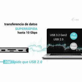 Hub USB i-Tec C31NANOTRIPLEDOCKPD Gris