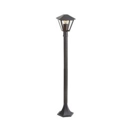 RABALUX RAB-7150 Báliza Exterior Paravento Lámpara de Pie para Jardín IP44 1xE27 40W Negro Aluminio Estilo Clásico