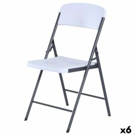 Silla Plegable Lifetime Blanco 47 x 84,5 x 48 cm (6 Unidades) Silla Plegable Lifetime Blanco 47 x 84,5 x 48 cm (6 Unidades)