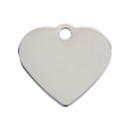 Placa identificativa Imarc Heart Plateado