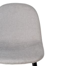 Taburete Gris Tejido-Metal Salón 45,50 X 45 X 105,50 cm