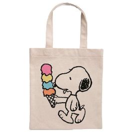 SUNCITY Bolsa Tote Snoopy Peanuts Ice Cream de Algodón 180 gsm 41x37cm Precio: 6.59000001. SKU: B18NQL9K35