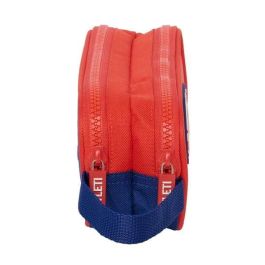 Portatodo Doble Atlético Madrid Azul Rojo 21 x 8 x 6 cm