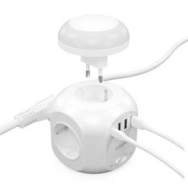 Aisens Regleta de Enchufes Sobremesa con 4 Tomas, 1 USB-C, 3 USB-A, Luz Nocturna, 1.8m, Blanco Aisens Regleta de Enchufes Sobremesa con 4 Tomas, 1 USB-C, 3 USB-A, Luz Nocturna, 1.8m, Blanco