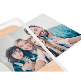 Cep Alfombrilla de ratón bambú con solapa transparente 210x150x2 mm Antideslizante Lavable