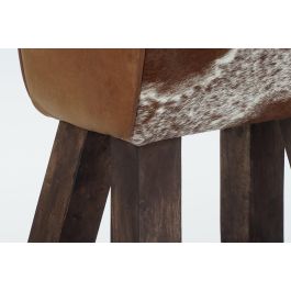 Taburete Colonial DKD Home Decor Negro Blanco 35 x 75 x 50 cm Taburete Colonial DKD Home Decor Negro Blanco 35 x 75 x 50 cm