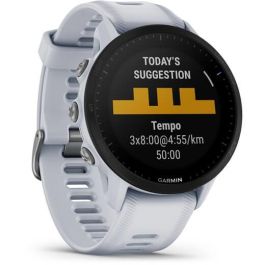 Garmin Forerunner 955 Reloj Deportivo GPS Táctil Blanco con 32GB y Monitor de Frecuencia Cardíaca