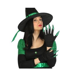 Guantes Negro Garras Verdes Halloween Precio: 1.49999949. SKU: S1132300