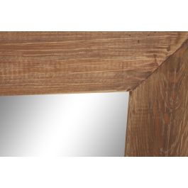 DKD Home Decor Espejo Alpino de Madera Reciclada Natural 100x4x60 cm