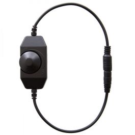 Dimmer LED Unicolor 12-24VDC 72/144W, Controlador Manual de Intensidad Lumínica con Rueda Táctil para Tiras de Bajo Voltaje